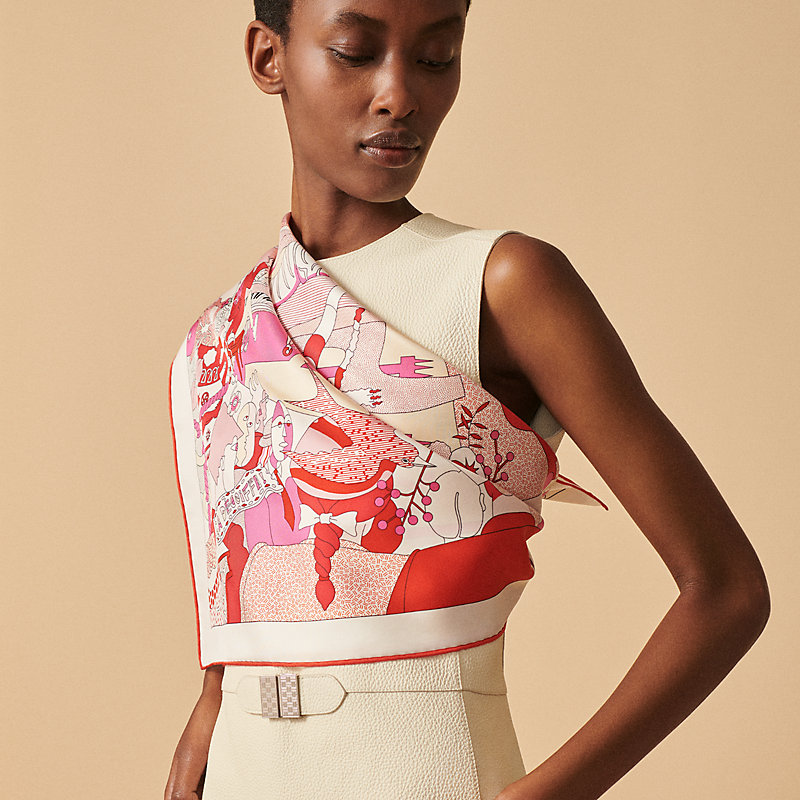 HERMES エルメス スカーフ カレ90 サデコワフ！ スカーフ【HERMES】カレ90 サ・デコワフ！ (HERMES/スカーフ) H004005S